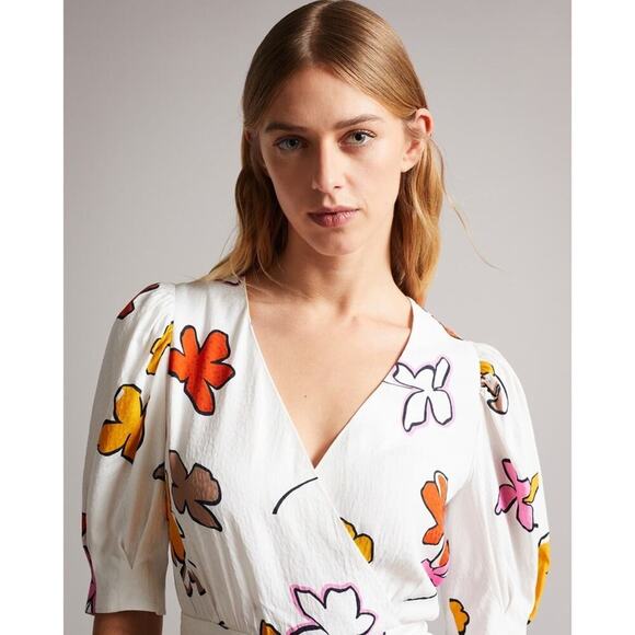 NEW Ted Baker Wesllie Mini Dress Sz 1/4 - Picture 2 of 13